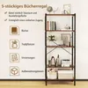 GOPLUS Bücherregal mit 5 Ebenen, Standregal mit Produktbild-Vorschau 4