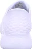 A white sneaker is shown from the back. Voir les images du produit