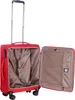 An open red suitcase with its interior visible. Anteprima dell’immagine prodotto