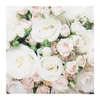 20 kleine Cocktailservietten Romantic Roses - Weiße und Produktbild-Vorschau 1