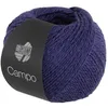 A ball of dark blue yarn with a black label. Produktbild-Vorschau