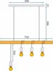 tooLight Hängelampe APP974-4CP LINE Produktbild-Vorschau 7