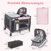 COSTWAY 5 v 1, cestovní postýlka s matrací, cestovní Náhled obrázku produktu 3