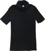 Damen T-Shirt Turtle Neck Blazershirt schwarz