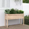 vidaXL Květináč s nožičkami 110x31x70 cm z masivního Náhled obrázku produktu 2