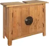 Mobile bagno in pino massiccio 70x32x63 cm Anteprima dell’immagine prodotto 8
