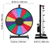 Roue de la chance rotative (457 mm) avec 14 compartiments. Voir les images du produit 8