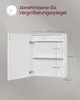 Wandschrank mit Spiegel und LED-Beleuchtung, Produktbild-Vorschau 3