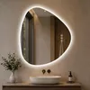 S'AFIELINA Specchio Bagno LED 60 x 70 cm, Retroilluminato, Anteprima dell’immagine prodotto 2