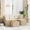 The Living Store 5-tlg. Garten-Sofagarnitur mit Kissen Produktbild-Vorschau 2