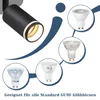 ZMH LED stropní světlo 3 plameny GU10 stropní lampa černé Náhled obrázku produktu 2
