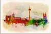 ARTland Leinwandbild Bremen Deutschland Skyline Größe: Produktbild-Vorschau 1