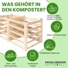 Moderner Komposter aus Lärchenholz Massivholz Produktbild-Vorschau 5