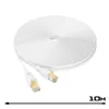 LAN Kabel Cat 8 Flach 10m Weiß – Netzwerkkabel RJ45 Produktbild-Vorschau 2