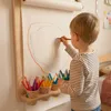Tableau mural à dessin avec porte-crayon en bois 70 x 53 Voir les images du produit 6