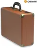 A brown suitcase with black handle and gold accents, shown from a side angle against a white background. Produktbild-Vorschau