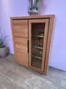 Vitrine Highboard Brest Kernbuche geölt Teilmassiv Höhe Produktbild-Vorschau 5