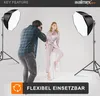 Walimex pro Octagon Softbox 2er Set 55 cm mit 35 W LED Produktbild-Vorschau 2