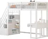 Sweiko 90x200 Hochbett mit Multifunktionstisch, sicherer Produktbild-Vorschau 5