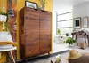 MASSIVMOEBEL24 Highboard Sheesham 90x40x145 walnuss Produktbild-Vorschau 6