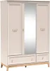 Kombinierter Kleiderschrank mit Spiegel 136 cm ELLENSBURG - Produktbild-Vorschau 3