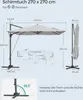 SONGMICS Sonnenschirm, 270 x 270 cm,  UPF 50+, Produktbild-Vorschau 9
