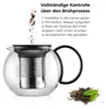Bodum 1805 Assam Teebereiter Teekanne 1,0L Edelstahl Filter Produktbild-Vorschau 6