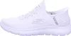 A side view of a white Skechers slip-on shoe. Náhled obrázku produktu