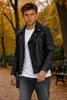 Reichstadt Herren Slim Fit Echtleder Jacke  RS001LUX Black Produktbild-Vorschau 3