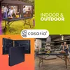 CASARIA® Gartentisch klappbar Polyrattan Campingtisch Produktbild-Vorschau 2