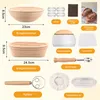 Set di cestini per lievitazione del pane UnboxG, rotondo Anteprima dell’immagine prodotto 4