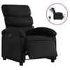 vidaXL Recliner elettrico in Pelle finta nera Anteprima dell’immagine prodotto 1