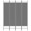 vidaXL 4-częściowy parawan antracytowy 160x200 cm tkanina Podgląd zdjęcia produktu 9