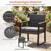 Set di mobili da giardino in polyrattan COSTWAY, set da Anteprima dell’immagine prodotto 5
