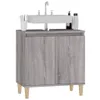ZMH Waschbeckenunterschrank Grau Sonoma 58x33x60 cm Produktbild-Vorschau 4
