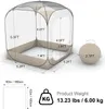 SucceBuy Transparentes Zelt, 160x160x182 cm, Pop-up-Zelt Produktbild-Vorschau 8