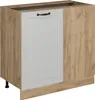 Eckunterschrank Vicco R-Line Weiß Landhaus 86 cm ohne Produktbild-Vorschau 1