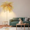 Moderne Federlampe, Stehlampe Aus Natürlichen Produktbild-Vorschau 5
