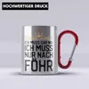 Trendation - Insel Föhr Geschenk Edelstahl Tasse Karabiner Produktbild-Vorschau 2
