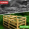 Moderner Komposter aus Lärchenholz Massivholz Produktbild-Vorschau 4