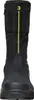 A black winter boot with a yellow stripe and the number 3 on the top. Voir les images du produit