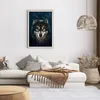 Gerahmtes Poster - Rahmen in heller Eiche - Wolf Dunkel Produktbild-Vorschau 7