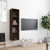 vidaXL Bücherschrank/TV-Schrank Eichen-Optik 143x30x36cm Produktbild-Vorschau 3