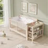 Merax 3-in-1 Babybett 140x70 cm, Massivholz Kinderbett, Produktbild-Vorschau 4
