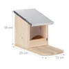 Relaxdays Eichhörnchen Futterhaus, Futterstelle aus Holz, Produktbild-Vorschau 4