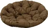 A brown, round, tufted cushion for a Papasan chair. Podgląd zdjęcia produktu