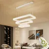 LED Pendelleuchte Hängelampe 6053FX-BS Rechteck weiß mit Produktbild-Vorschau 1