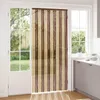 vidaXL Insektenschutzvorhang Chenille Braun und Beige 100 x Produktbild-Vorschau 2