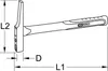 KS Tools 142.4030 martello Martello a croce Nero Anteprima dell’immagine prodotto 4