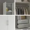 Kleiderschrank "Valencia" in Beton Optik / Weiß mit 4 Produktbild-Vorschau 7